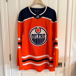 Authentic Adidas Edmonton Oilers Home Jersey Size 52 Large